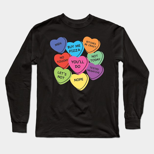 Anti-Valentine's Day Long Sleeve T-Shirt by Teamtsunami6